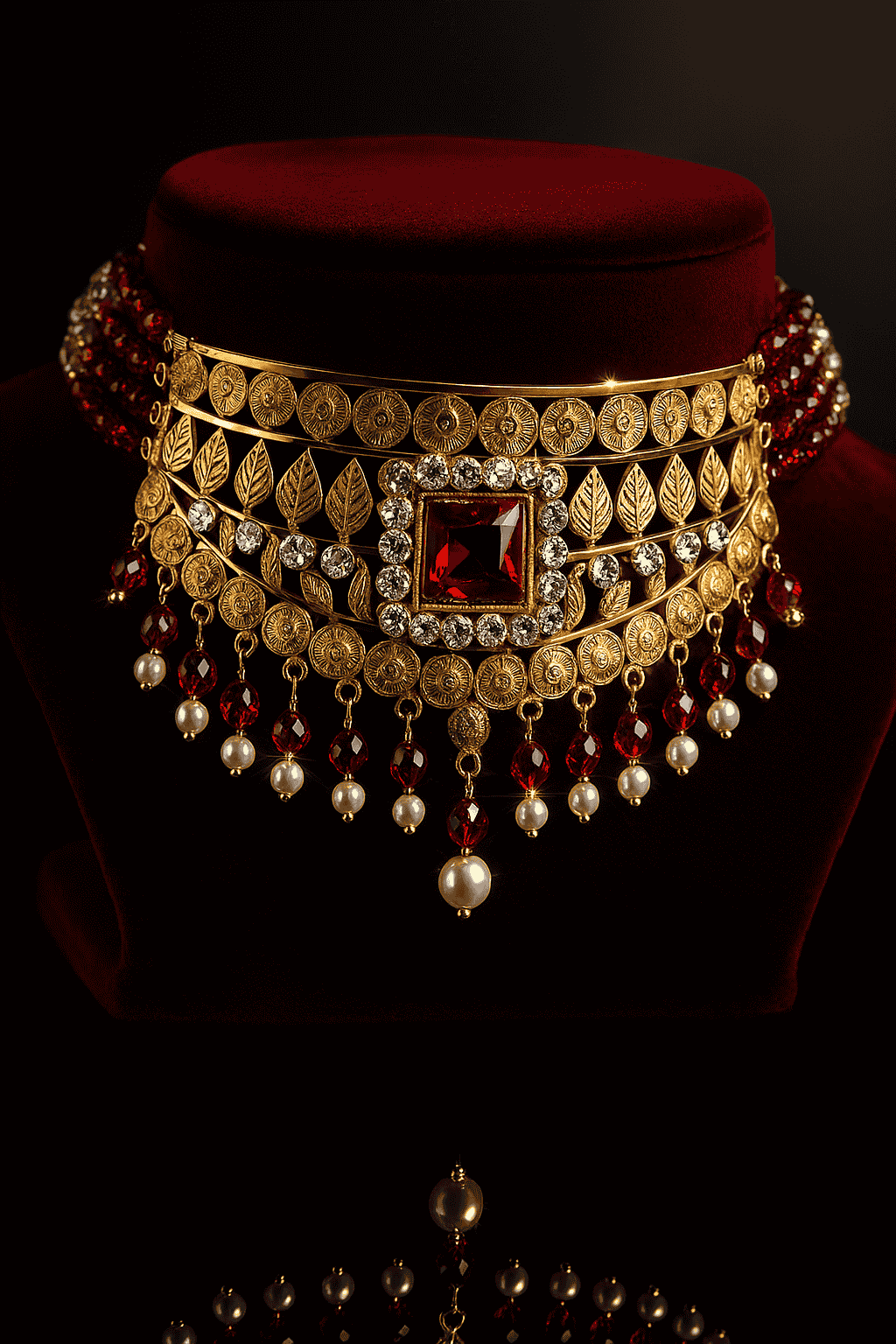 Silver Choker Necklace  - Alternate View